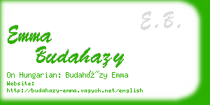 emma budahazy business card